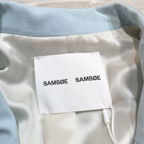 Samsoe Samsoe Haven Blazer Iced Blue NWT Women’s L - Picture 11 of 16
